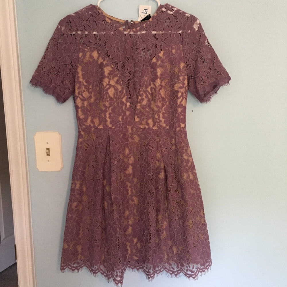 Purple Lace Cocktail Dress (NWT) size M